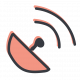 Sie sehen hier ein gezeichnetes Icon von einem Gerät mit Schallwellen.